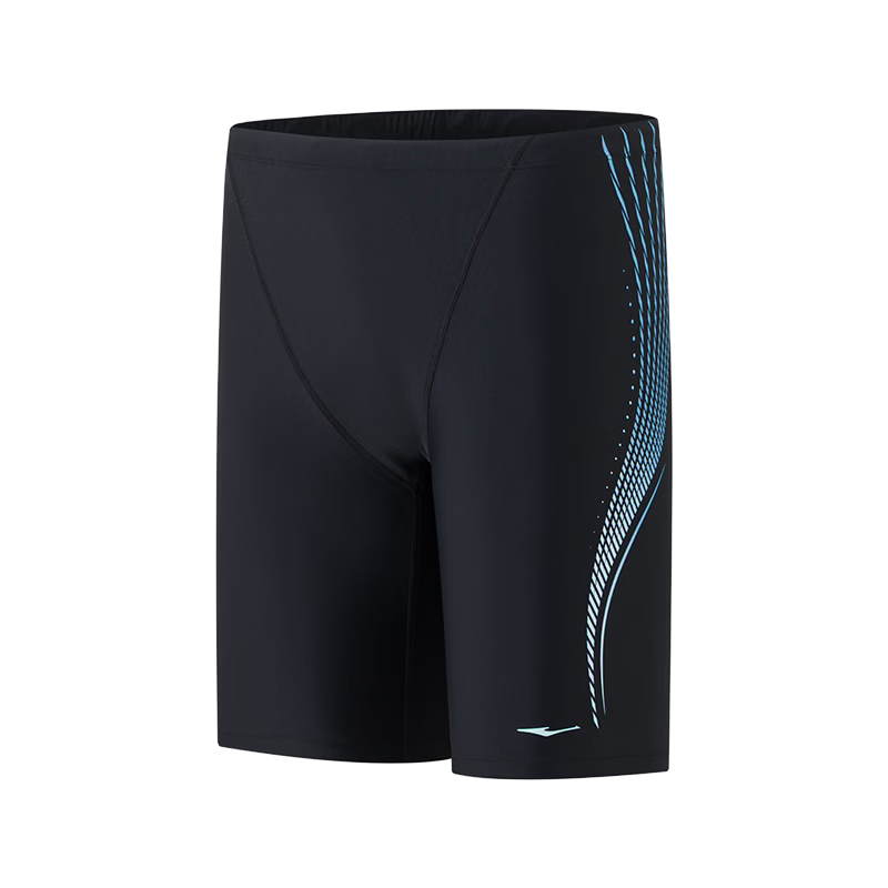 ERKE Men's Quick-Dry Square Leg Swim Trunks Five-Point Swimwear Professional Swimming Gear Spa Swimwear Set
