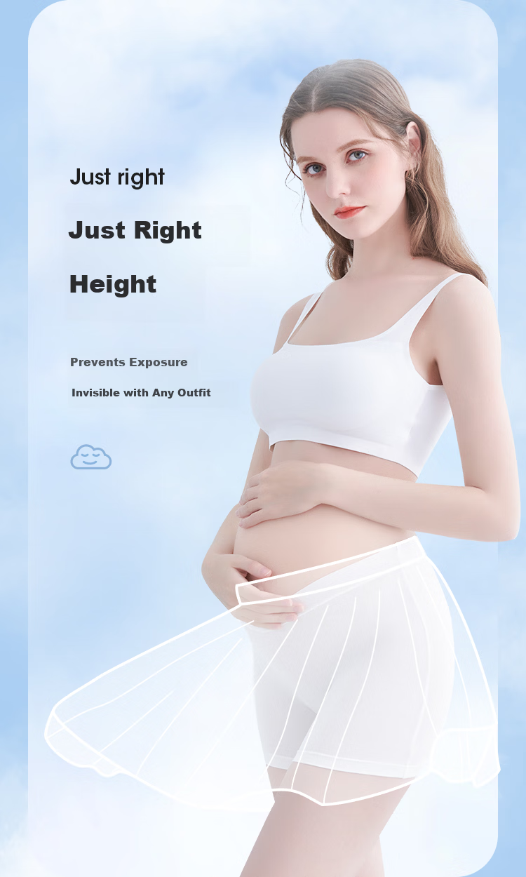 JOYNCLEON Maternity Safety Shorts Summer Thin Outerwear Leggings Pregnancy Anti-Exposure Shorts Black L jyk22417 12