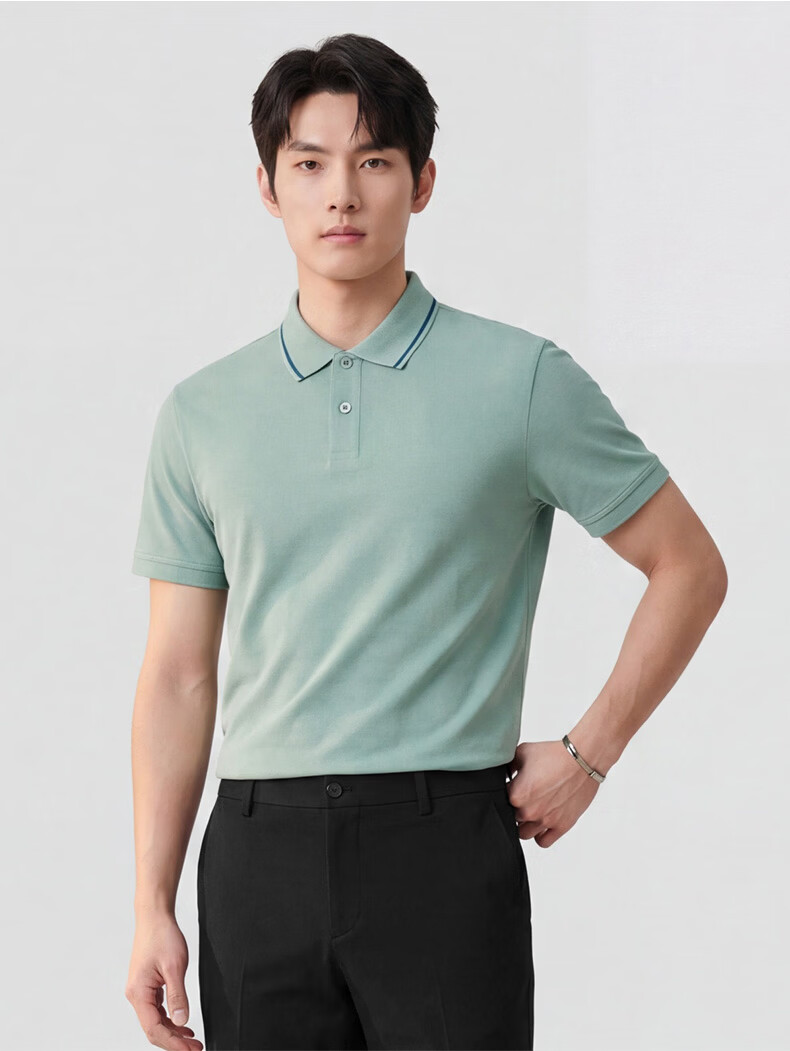 G2000 Multi-Color Cotton Pique Color-Block Collar Short Sleeve Polo Shirt Men 2026 Spring Summer Mall Edition 19