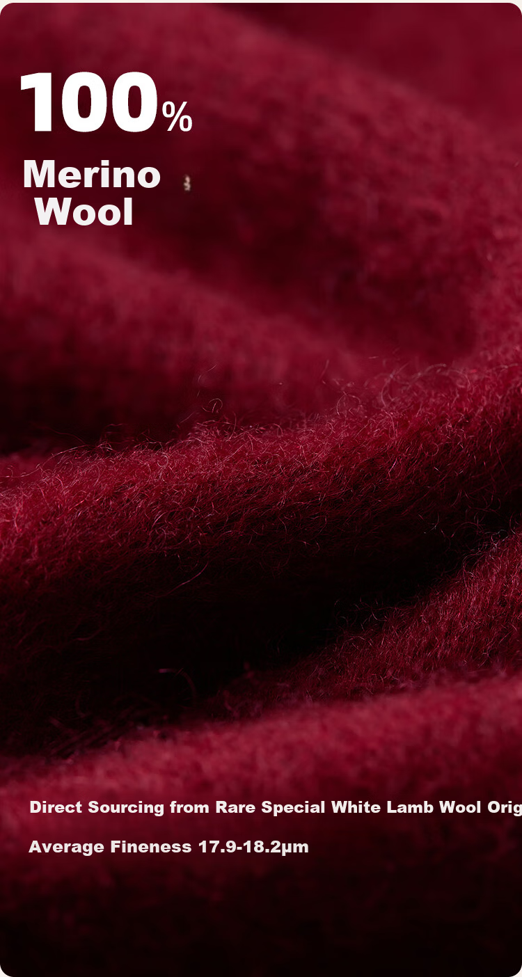 JIUMU Pure Wool Scarf for Women Elegant Warm Shawl Large Wrap Gift Box Mother's Day Birthday Present 7