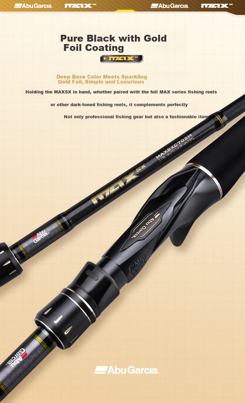 ABU GARCIA MAXSX Advanced Lure Rod FUJI Guides Quick Adjust 2.13m ML Straight Handle F Perch Rod 13
