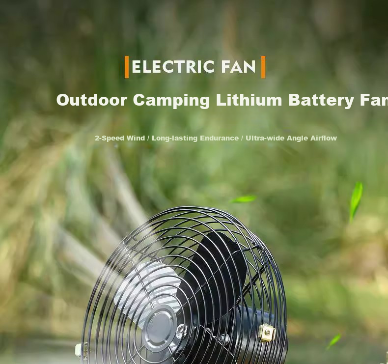 Wulang Machinery Wireless Long-Lasting Lithium Battery High-Power Rechargeable Outdoor Portable Stall Cooling Fan 5