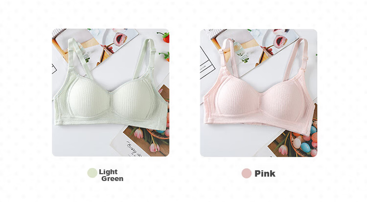 Urban Beauty Women's Underwear Student Girl Junior High School Teenage Bra New Development Period Cotton Vest for Middle and High School Students 15