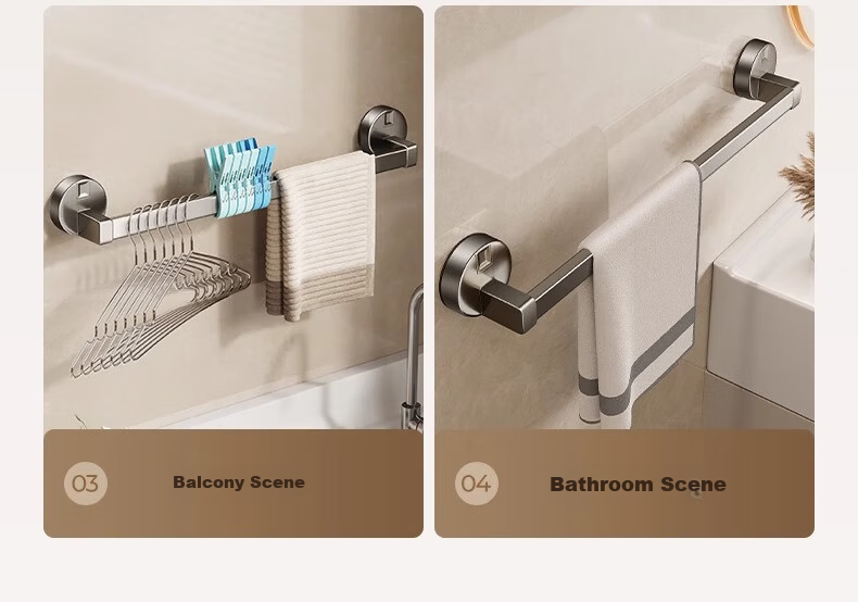 Xinpai Suction Cup Bathroom Slipper Rack No Drilling Wall-Mounted Vacuum Strong Suction Storage Rack 21