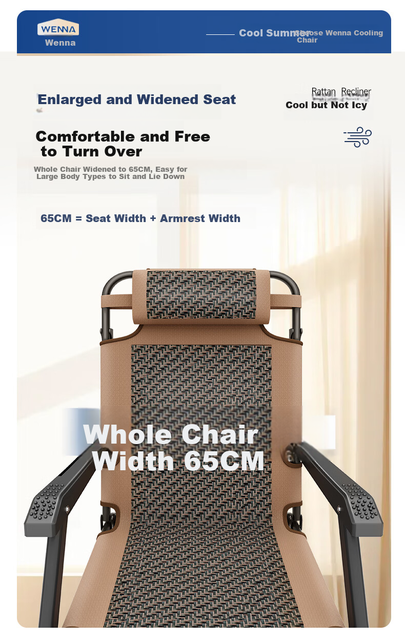 Wenna Folding Chair Bed, Office Nap Single Bed, Foldable Recliner, Portable Companion Bed, Thickened Cotton Pad 12