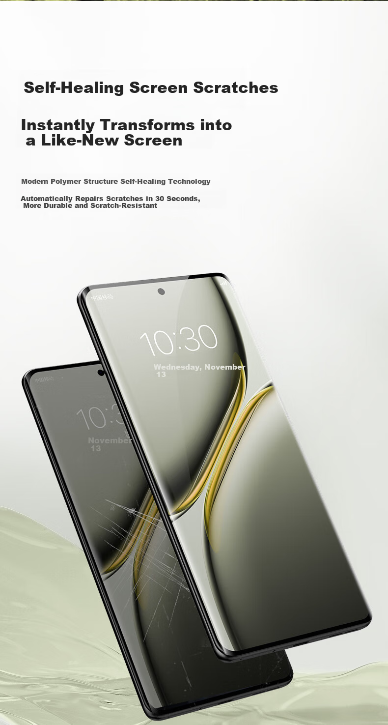 CangHua Screen Protector for Vivo X200Pro, Hydrogel Film, Non-Tempered Ultra-Sonic Fingerprint Unlock, Full Coverage, HD Protection Film, Anti-Fingerprint Protective Film, 2-Pack 6