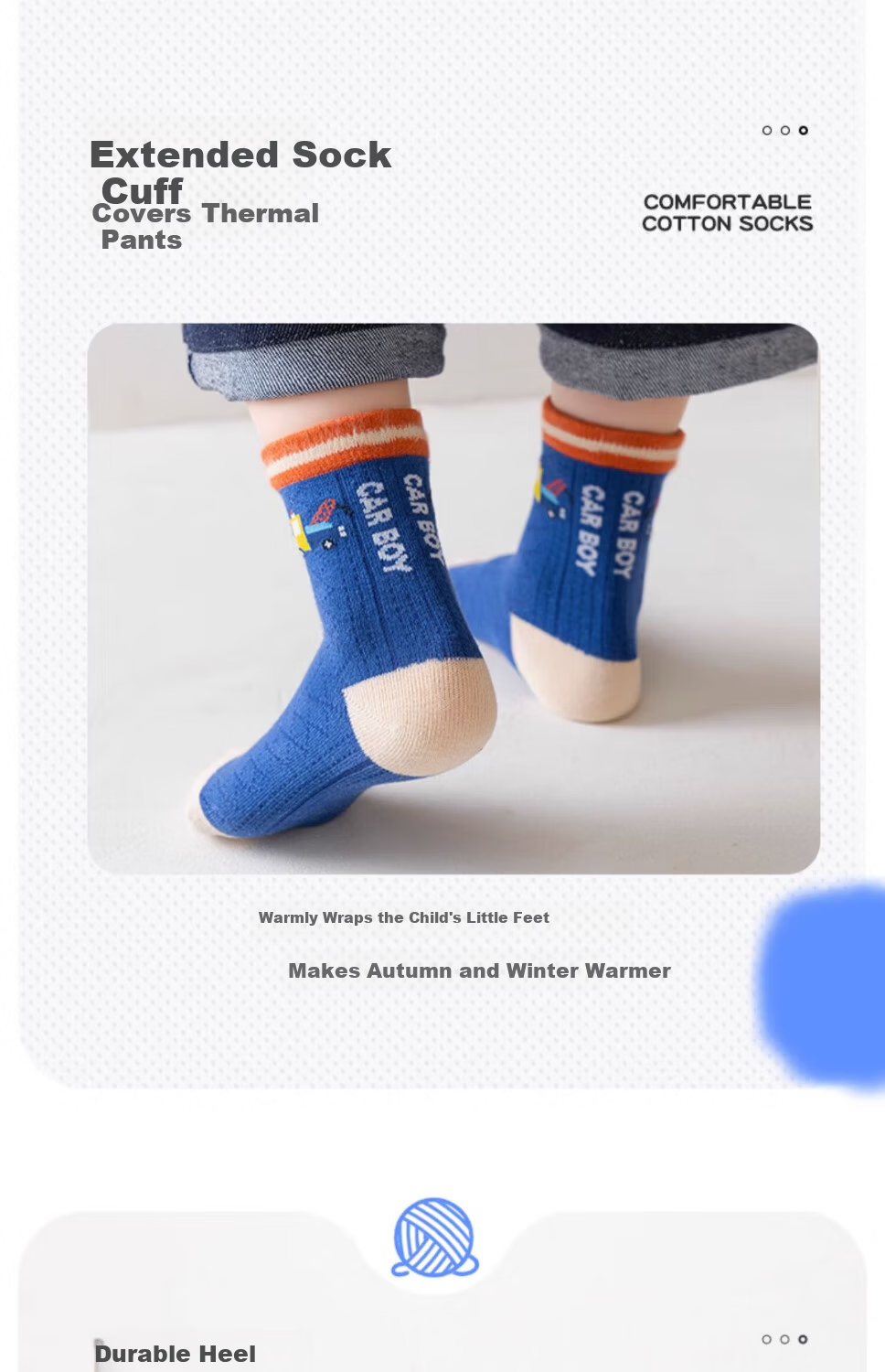 Mianqixiong Kids Socks Boys Spring Autumn Cotton Mid-Calf Socks Boys Cotton Socks Upgraded Combed Soft Cotton K3-5 Pairs 1-3 Years 19