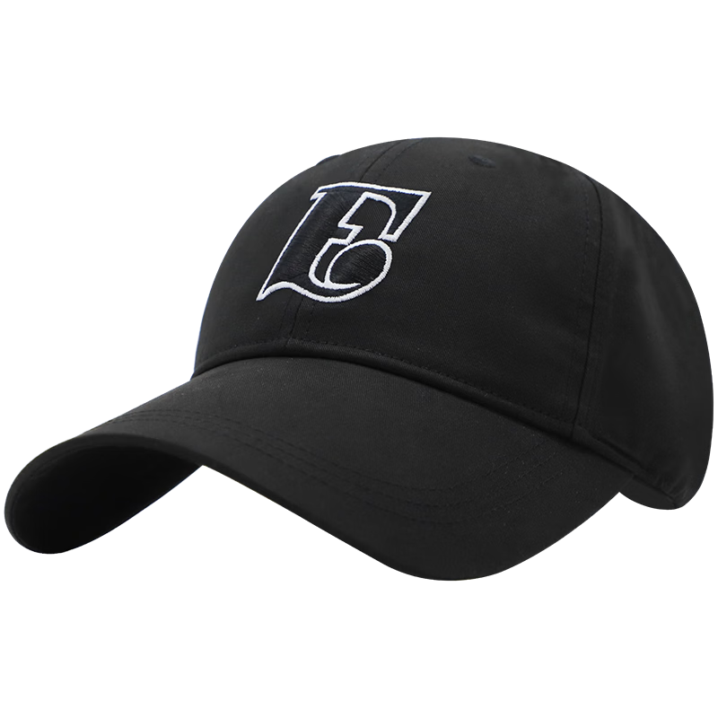 ELLE Oversized Baseball Cap Women Fashion Embroidered Duckbill Hat Outdoor Sun Protection Unisex