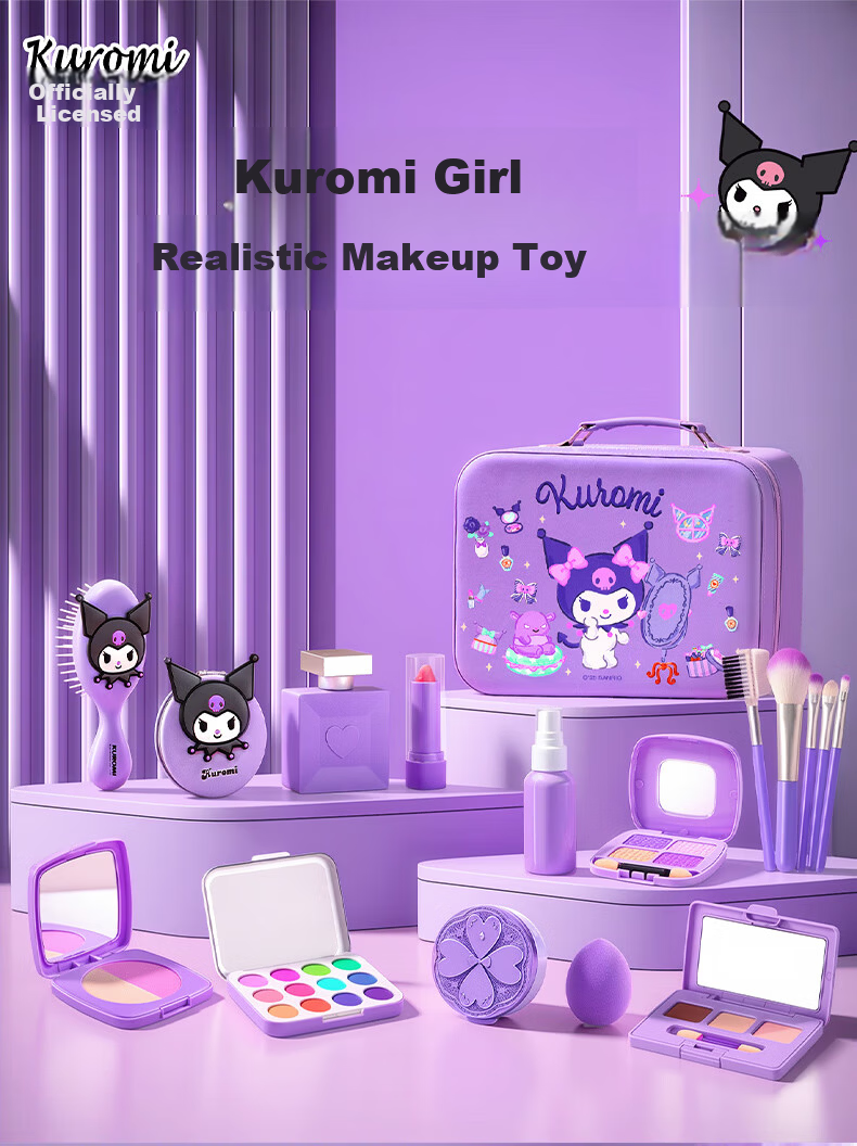 Starry Bubble Galaxy Kuromi Kids Cosmetics Girls Birthday Gift Pretend Play Non-Toxic Toy for Ages 5-10 2