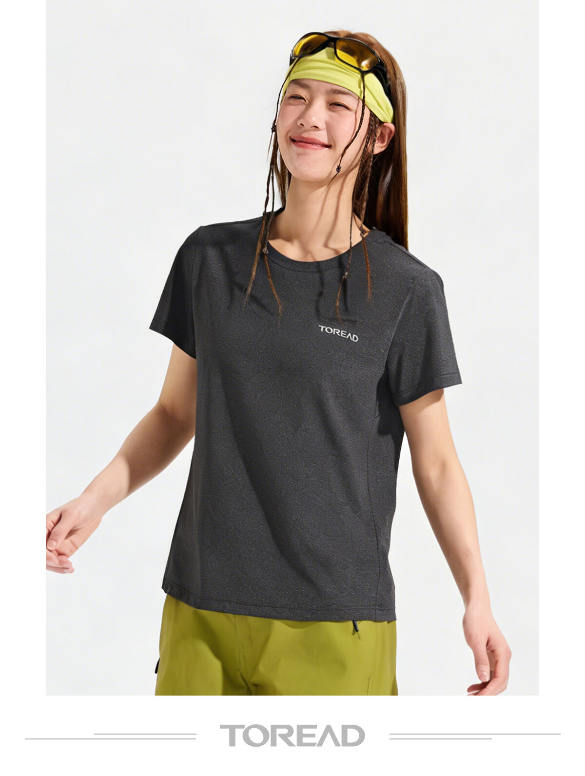 TOREAD Quick-Dry T-Shirt 26 Spring Summer New Couple Breathable Short Sleeve Sun Protection Round Neck Stretch Sports Top TAJJBO81754 12