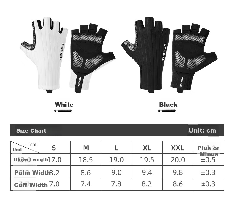 Tasiduizhang Bicycle Gloves, Half-Finger Riding Gloves for Men And Women, Road And Mountain Bike Breathable Silicone Shock-Absorbing Cycling Equipment, Black XL 3