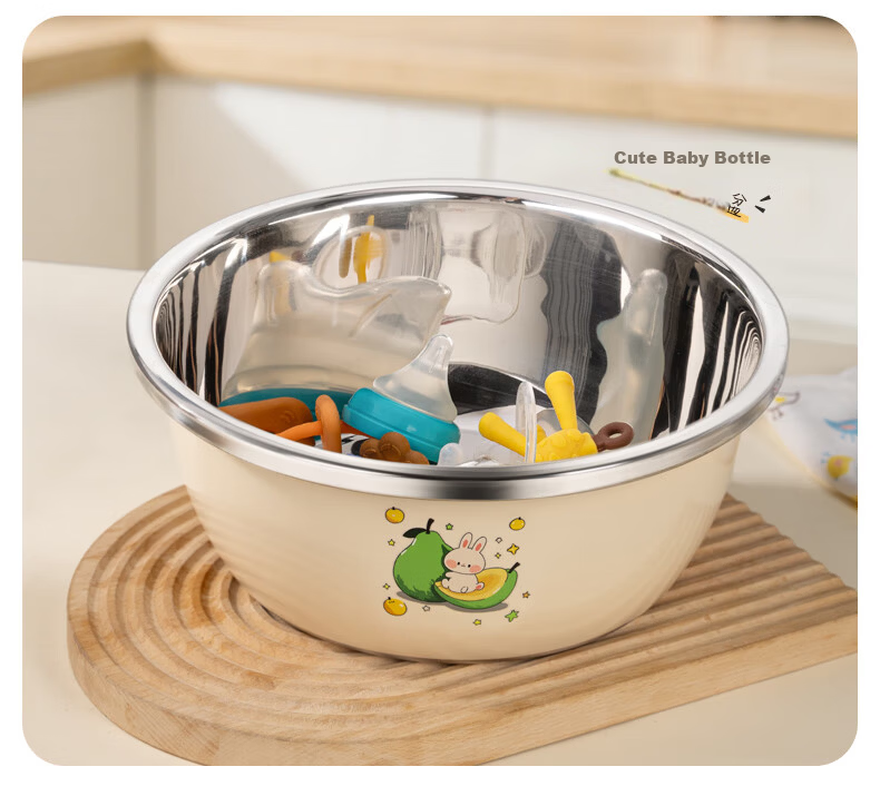 Newair Baby Bottle Washing Basin Food Grade 304 Stainless Steel Baby Cleaning Basin for Sterilizing and Draining 1