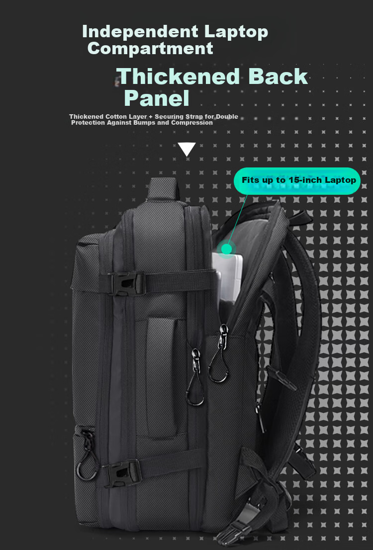 Banjeni Travel Backpack Large Capacity Sports Business Outdoor Laptop Bag Luggage Bag for Men and Women 7
