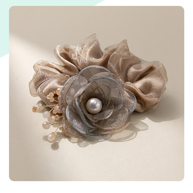 CHIMERA Rose Hair Tie Luxury Ponytail Elastic Band Bun Hair Accessory for Women Birthday Gift 8