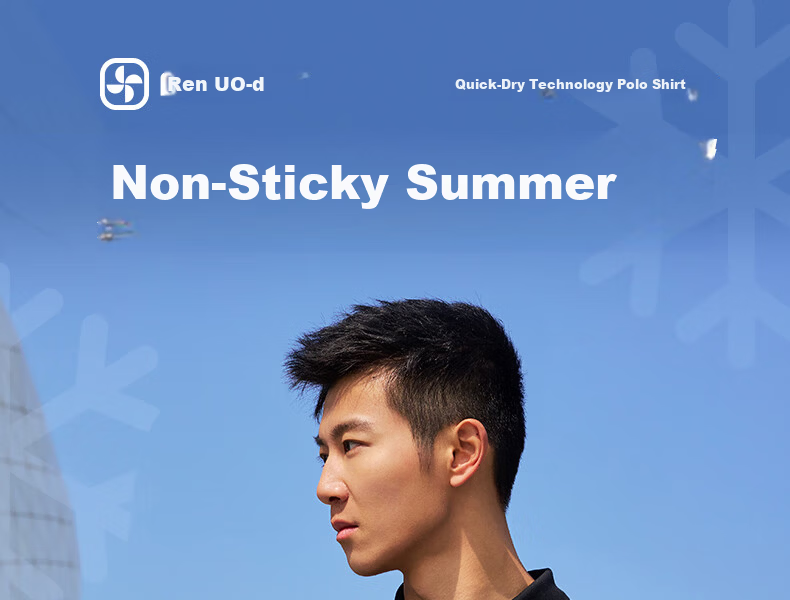 PEAK Polo Shirt for Men, Summer New Style, Sports Fitness Business Top, Breathable Casual T-Shirt, Loose Short Sleeve DF652241 1