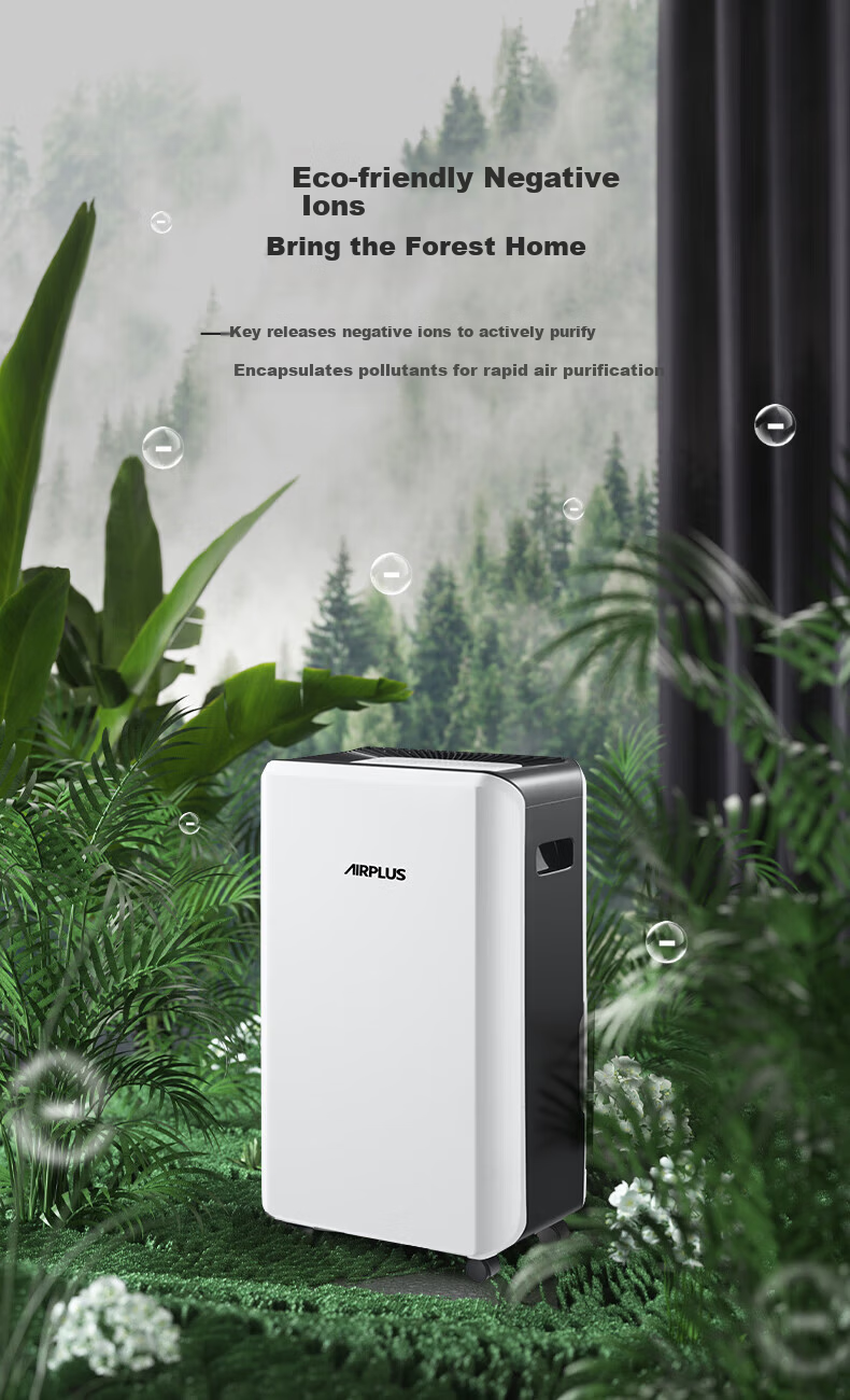 Aipulaisi Dehumidifier Home Large Area Basement Dehumidifier 31L/Day High-Efficiency Compressor AP31-1908EW 12