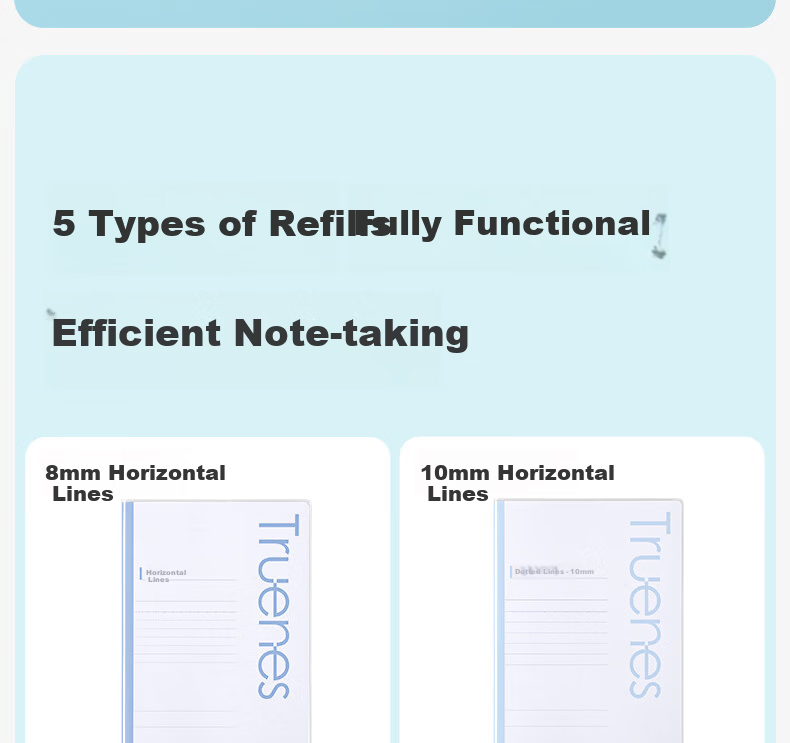 Deli Simple Colorful Exercise Notebook, Error Correction Notebook, Subject Notebook, Glue-Bound Notebook, Set of 4, 32K (72 Pages/Book), T3272-P 2