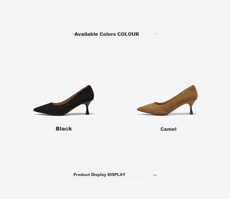 BASTO 26 Spring Simple Commuter Pointed Toe Women's Low-Cut Flats K5828AQ6 Black 38 5