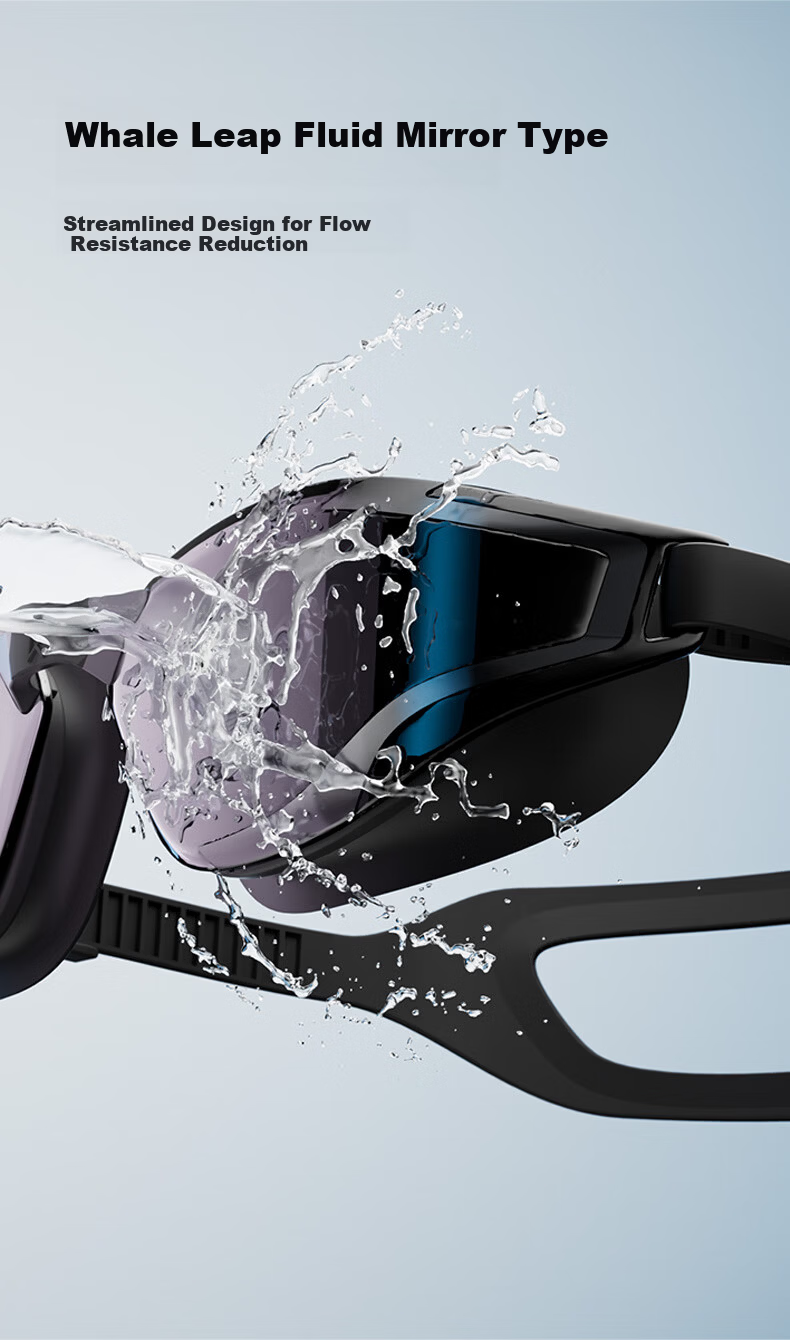 Keep Swimming Goggles Coated Waterproof Anti-Fog Upgraded Unisex HD Comfortable Non-Tight Swim Glasses Jijing・Huan Cai 6