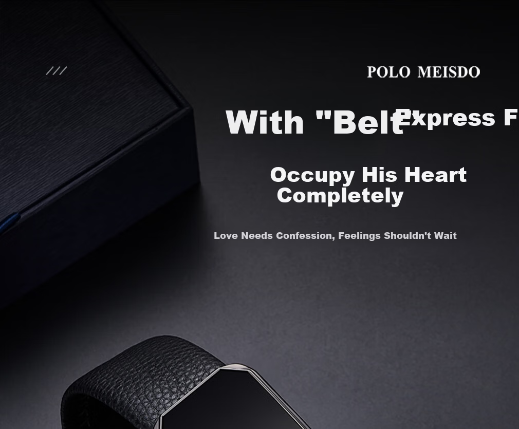 Paolo Mest Men's Genuine Leather Automatic Buckle Belt Gift Box Practical Birthday Present for Boyfriend Husband Father 8