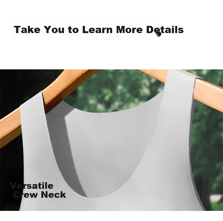 Nanjiren Modal Men's Vest Summer Thin Ice Silk Seamless Cooling Sports Base Vest 12