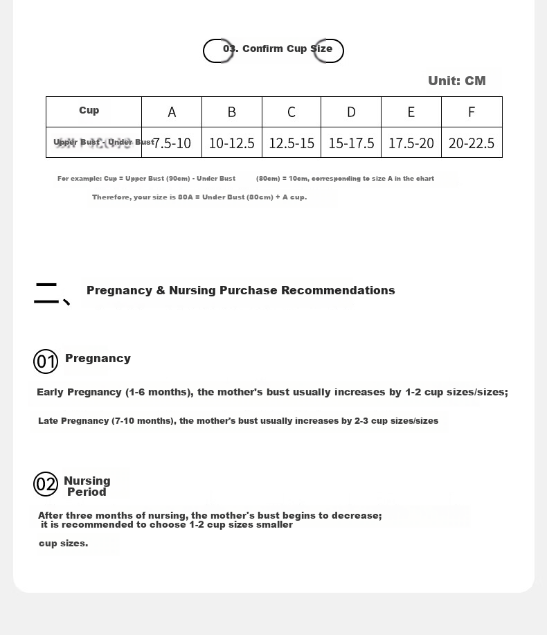EMXEE Floating Anti-Gravity Large Bust Maternity Nursing Bra Push-Up Anti-Sagging Pregnancy Postpartum Max Bra Apricot M 32