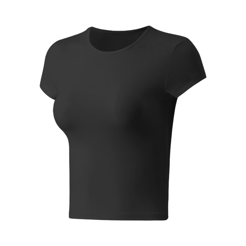 Herbal Original Slim Fit T-Shirt for Women, Waist-Slimming, Breathable, Quick-Dry, High Elasticity Yoga Fitness Training Running Top Shirt