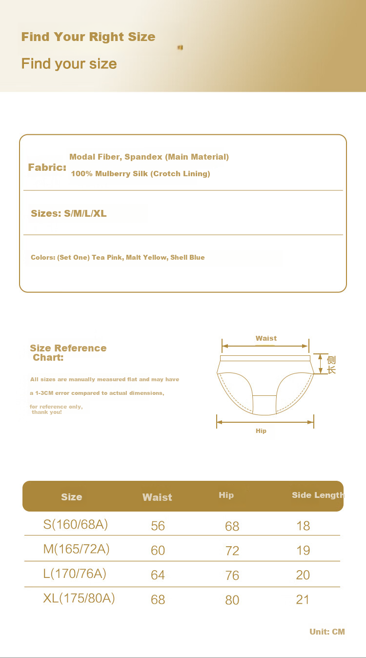 Hongdou Women's Underwear 7A Antibacterial Silk Crotch 60S Modal Soft Elastic Lace Trim Triangle Panties 3-Pack 5