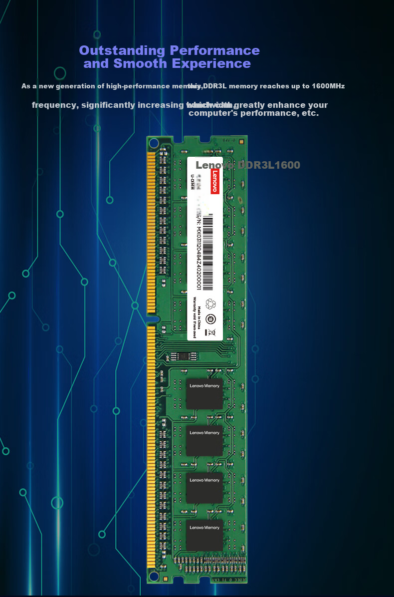 Lenovo 8GB DDR3L 1600 Desktop RAM Module 3