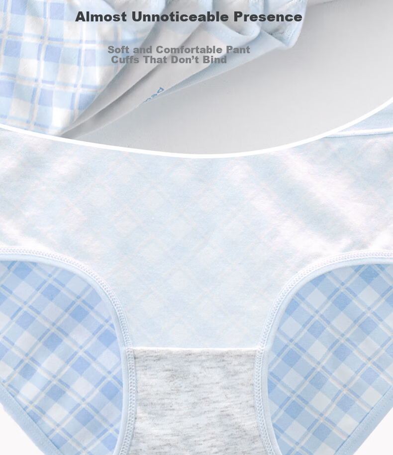 Ariel & Aurora Girls' 100% Cotton Underwear, Class A, Antibacterial, Triangle Briefs for Girls Ages 6-12, Student Girls 9