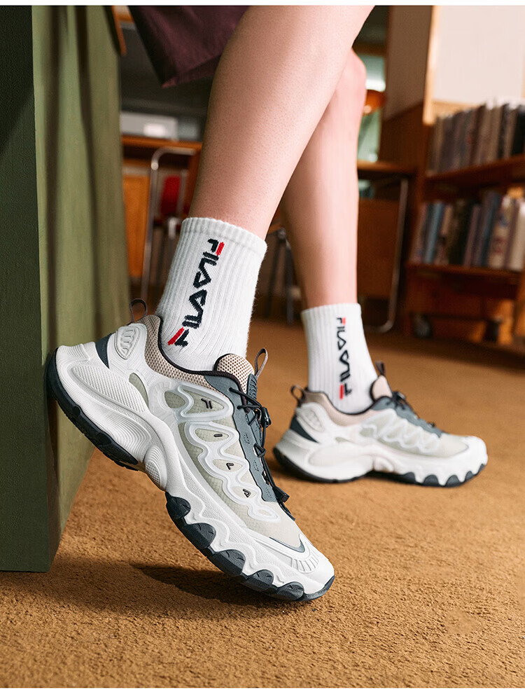 FILA Official Men's Mushroom Dad Shoes 2026 Summer New Casual Retro Sports Shoes 23