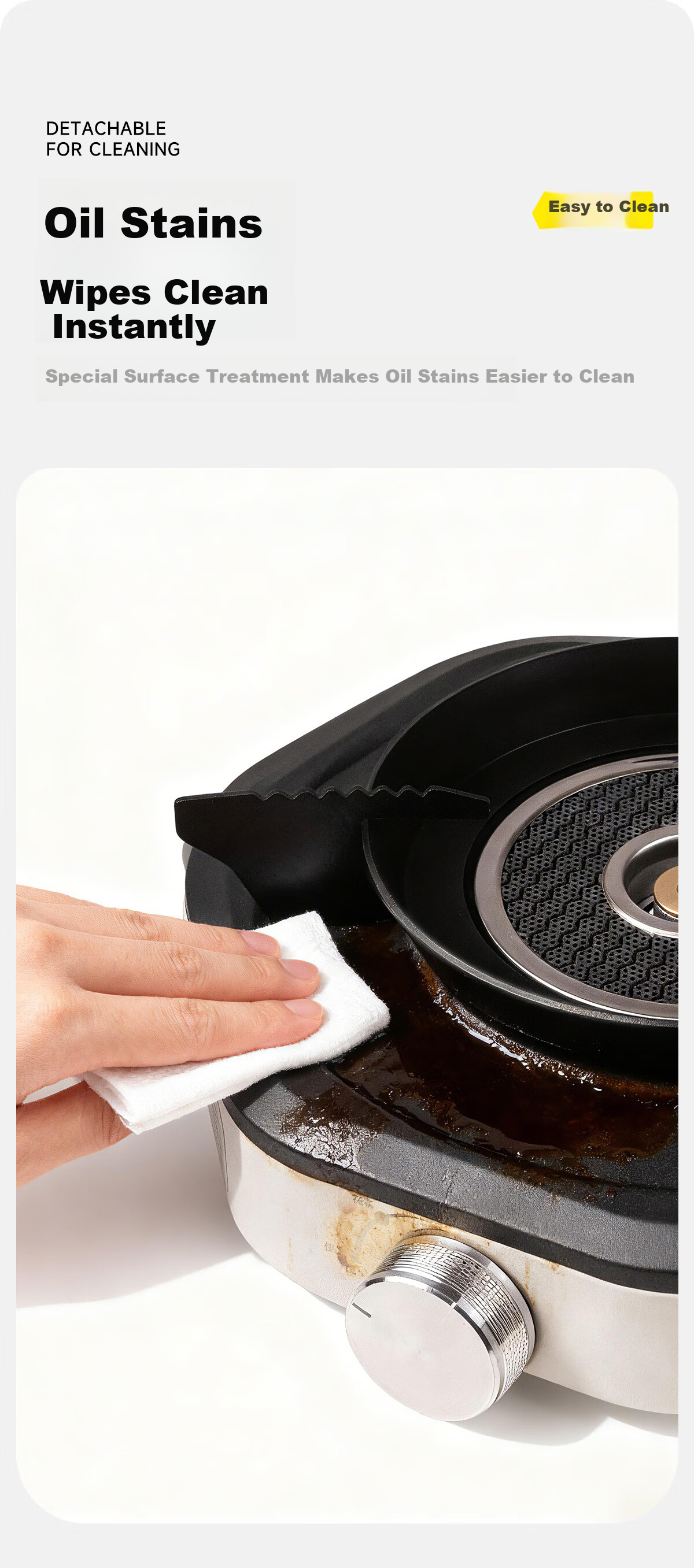 TAN XIAN ZHE Outdoor Split Cassette Stove Camping Stove Infrared Magnetic Stove Portable Outdoor Tea Boiling Cooker 9
