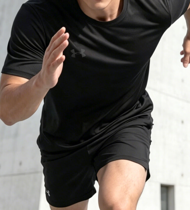 Under Armour Men's Short Sleeve Sports Quick-Dry T-Shirt Summer New Comfortable Ice Silk Cooling Breathable Running Fitness Training Tee 2