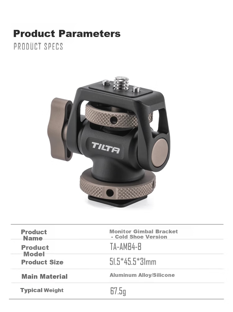 TILTA Iron Head Snail Gimbal Monitor Mount Camera Cage Expansion Bracket Magic Arm Universal Accessory [Cold Shoe Version] 7