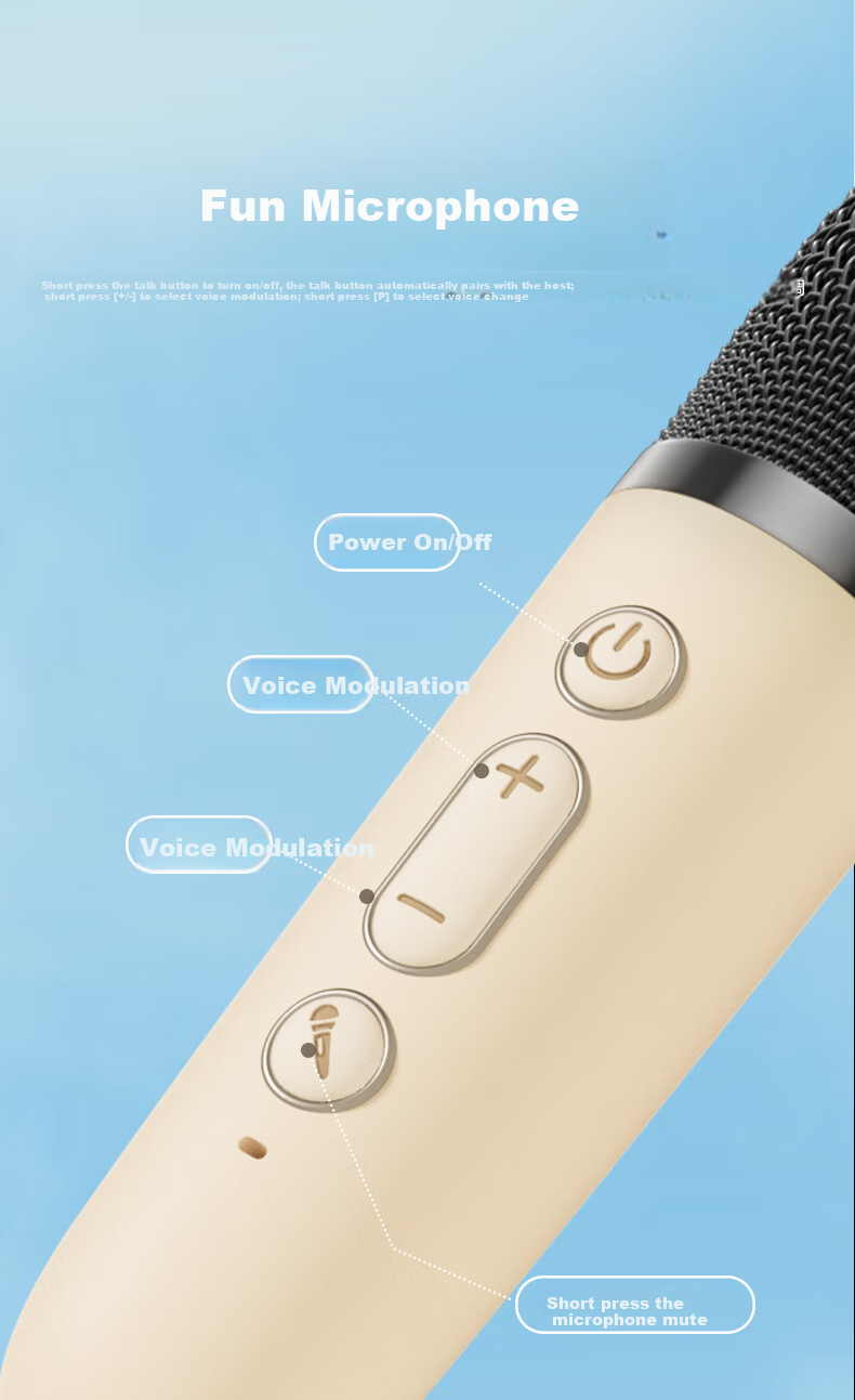 Kuangxiang Bluetooth Speaker with Karaoke, Aromatherapy, And Ambient Lighting, Dual Microphones, Adjustable Sound Atmosphere, Home Audio System with Retro Mechanical Buttons, Graduation Season Gift, K12 Gift Box Set 10