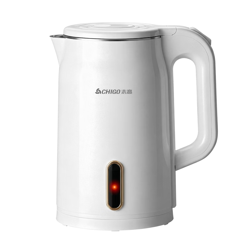 CHIGO Electric Kettle Double-Layer Anti-Scald 1.8L Large Capacity Household Kettle 316 Stainless Steel Inner Liner High Power Fast Boiling Kettle 708G8