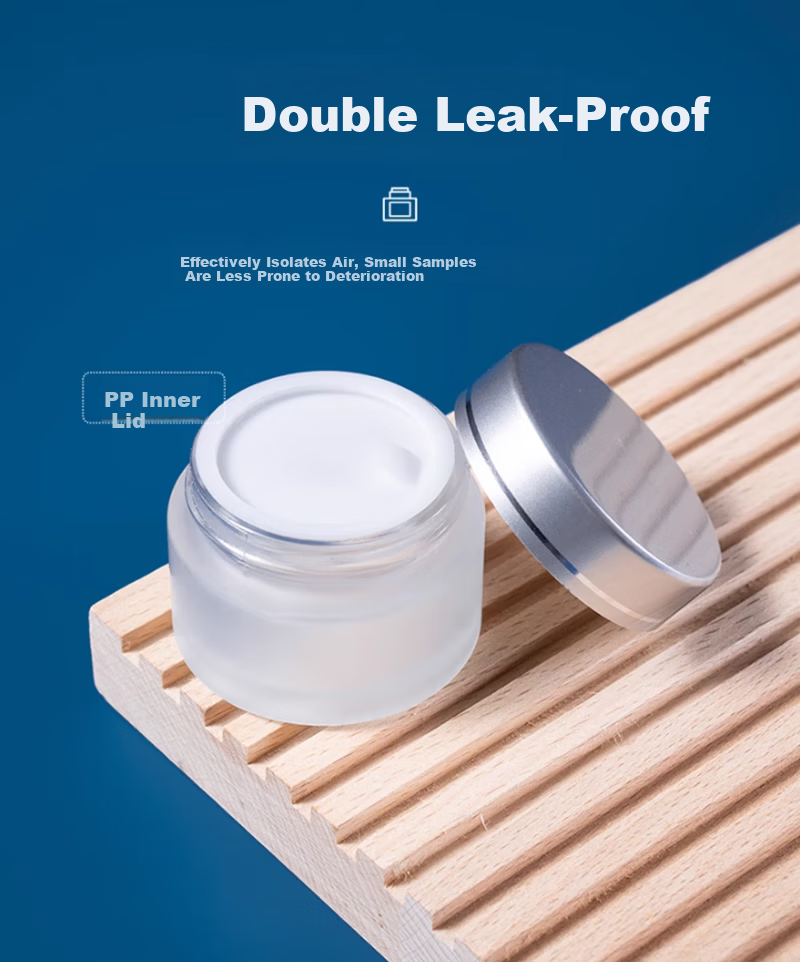 Yu Shang Jia Ren Face Cream Travel Sample Bottle Frosted Glass Portable Cosmetic Jar Empty Container 2