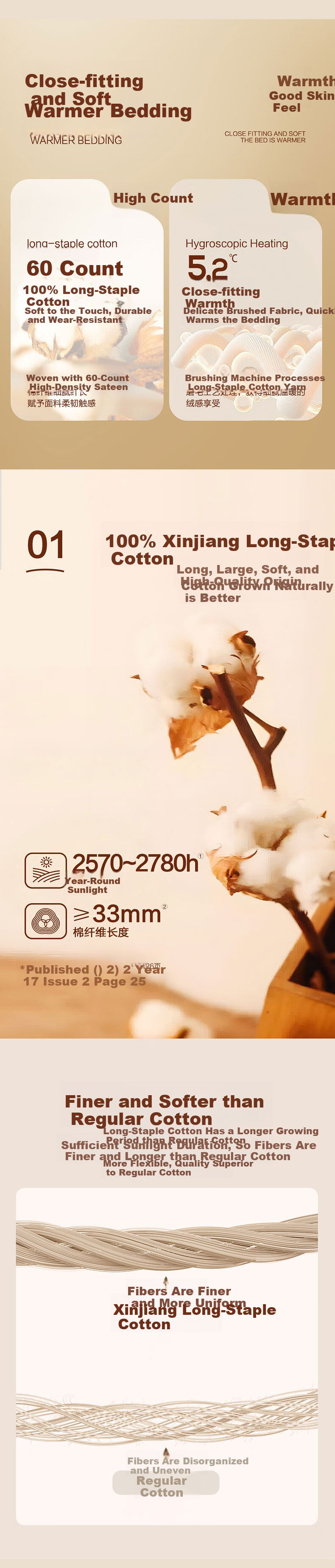 Shuixingjiafang Duvet Cover, Pure Cotton, 60 Count Xinjiang Long-Staple Cotton, Brushed Soft Feel, Antibacterial Class A Double Bedding Cover, 200x230cm 3