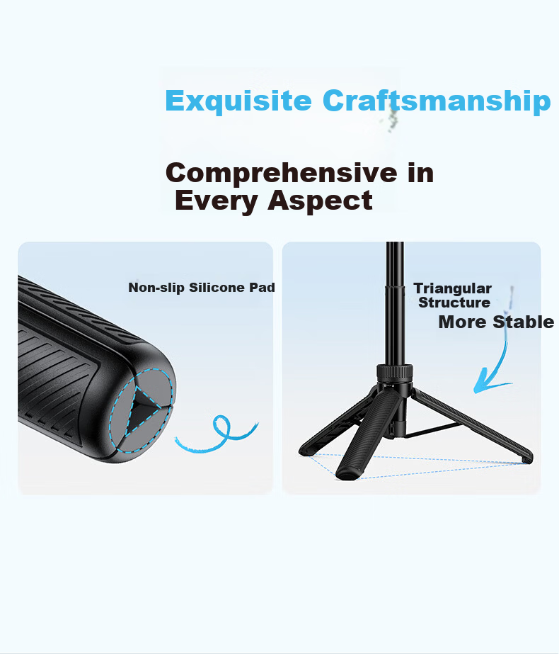 Yangfeisi [First Release Bestseller] Compatible with DJI Action6/Action5 Pro/Action4 Selfie Stick Handheld Holder Portable Extension Rod Tripod Sports Camera Accessories 9