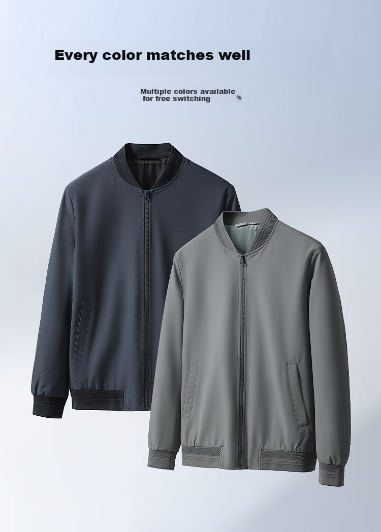 HLA Hailan Home Men's Jacket 26 Light Business Classic Series Three-Proof Embroidered Spring Coat 6