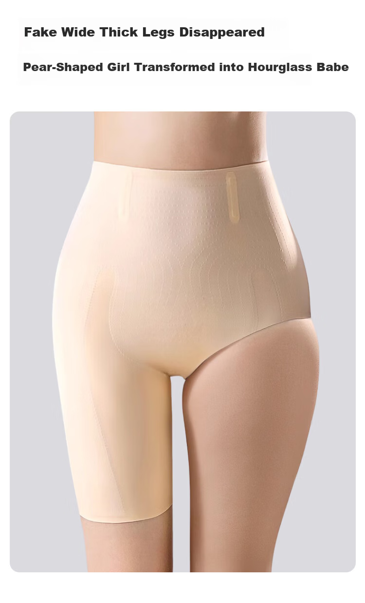 FitonTon High Waist Strong Tummy Control Floating Pants Postpartum Waist Trainer Shaping Hip Lift Seamless Slimming Leg and Hip Safety Shorts for Women 9