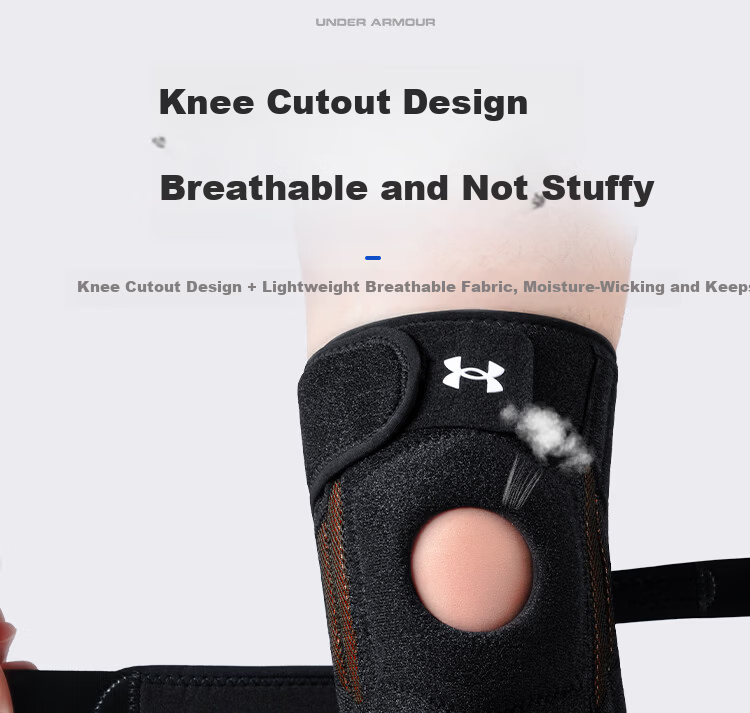 Under Armour Basketball Knee Pads, Sports Running Meniscus Injury Climbing Mountain Climbing Knee Joint Badminton, Black And Blue 18