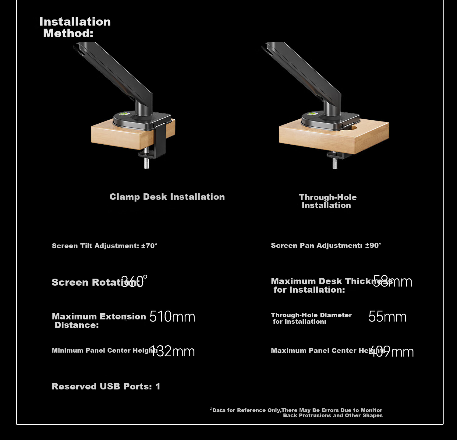 KALOC Monitor Arm, Dual Monitor Stand, Mechanical Arm Display Bracket, Computer Stand, Monitor Suspension Arm, Screen Support DS200-2 10