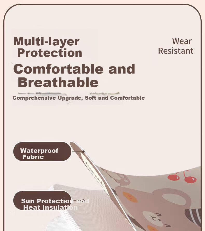 Fanyejia Electric Bike Seat Cover, Sun Protection And Heat Insulation Seat Cover, Suitable for Aima Yaadi Electric Scooters, All-Season Universal Seat Cushio 7