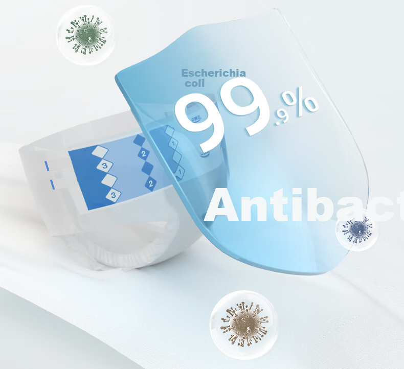 Anguyi Skin-Friendly Deodorizing Adult Diapers with Fastening Straps M Size 60pcs/Box (Hip Circumference 80-105cm) Incontinence Pads for Elderly 13