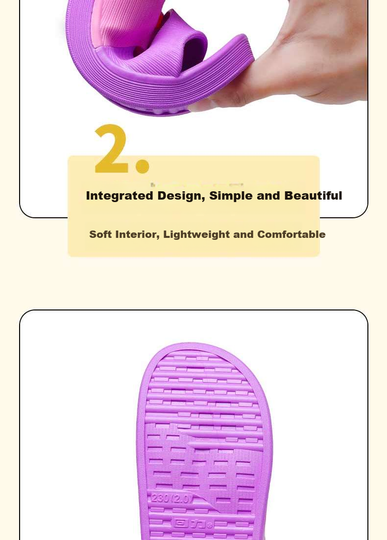 Warrior Slippers Couples Home Indoor Outdoor Wear-Resistant Soft Sole Bathroom Sandals Women HL3630 Bean Paste Red Size 38 6