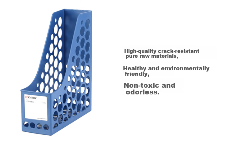 COMIX Durable Single Compartment File Holder Blue A1083 2
