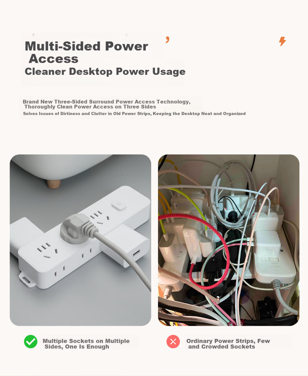 Cici New National Standard Socket/Power Strip/Extension Board/Power Board/White Wireless Side Plug CC-B131 [No Cable, Requires Self-Wiring] 3