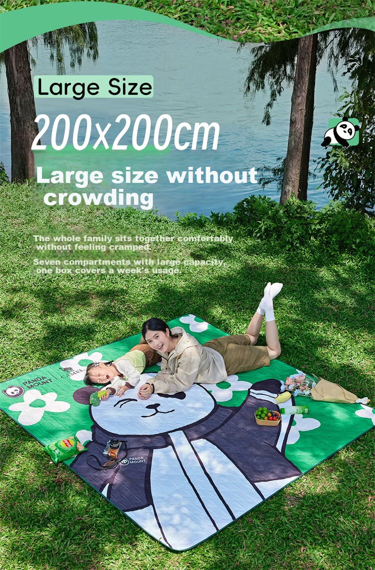 CAMEL Panda Picnic Mat Thickened Outdoor Camping Tent Moisture-Proof Waterproof Ground Mat P026 10