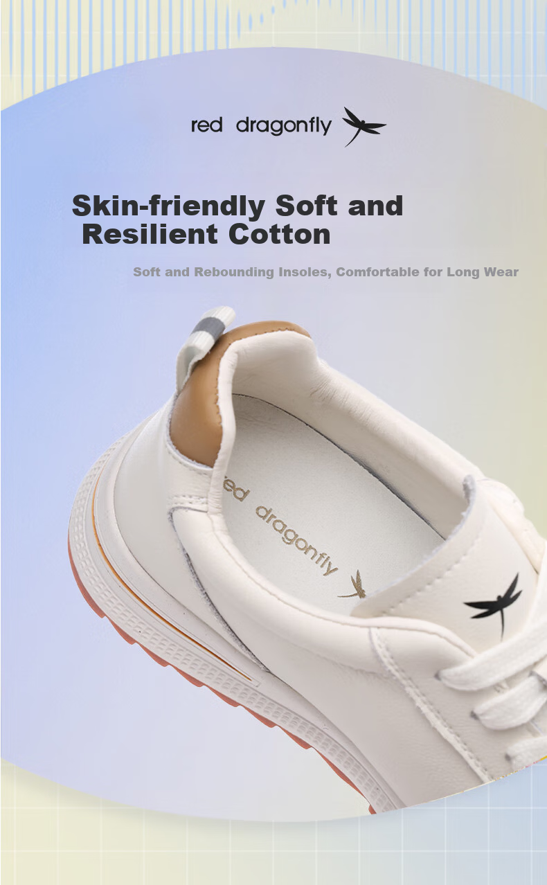 Red Dragonfly Women's Casual Shoes Small Black Retro Autumn Winter Sports Shoes Women's Ins Trendy Training Shoes C0TTN06173 Black Size 39 12